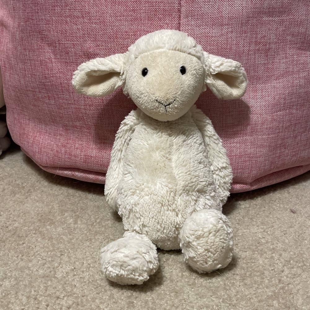 JELLYCAT London Medium Bashful Lamb Plush 12" Animal‎ Stuffed